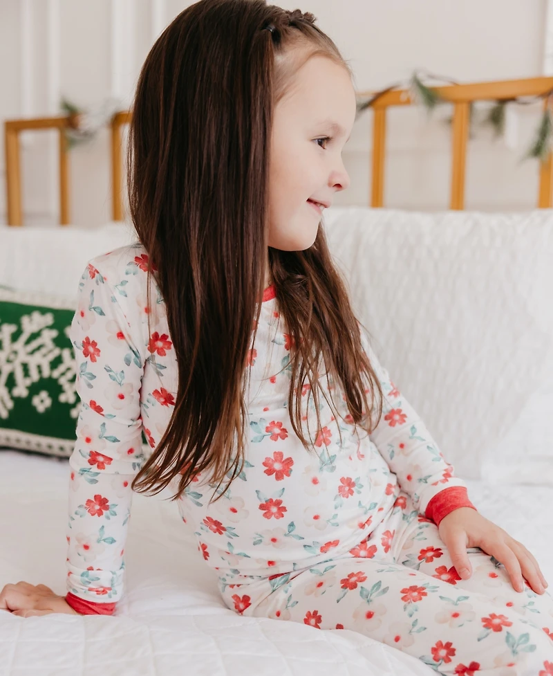 Copper Pearl Baby 2-Piece Noel Long Sleeve Top and Pants Pajama Set