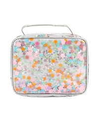 Packed Party Flower Shop Confetti Lunch Bag Cute Small Soft Insulated Lunchbox for Kids School Lunch Box Cooler Can Carry a Water Bottle, Ice Packs fo