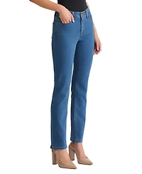 Jones New York Women's Lexington Mid Rise Straight Leg Denim Jeans