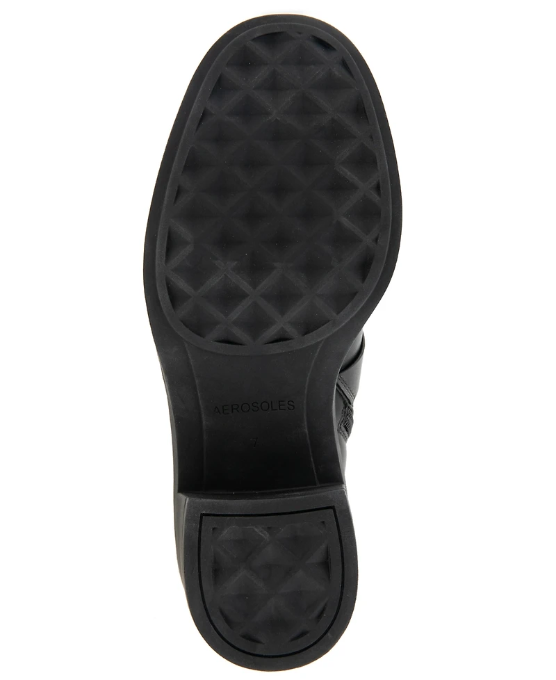 Aerosoles Women's Gavyn Block Heel Moto Booties
