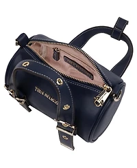 True Religion Metal Plaque Quilted Crossbody