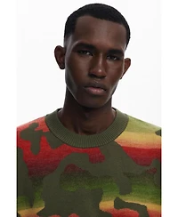 Desigual Men's Striped animal sweater