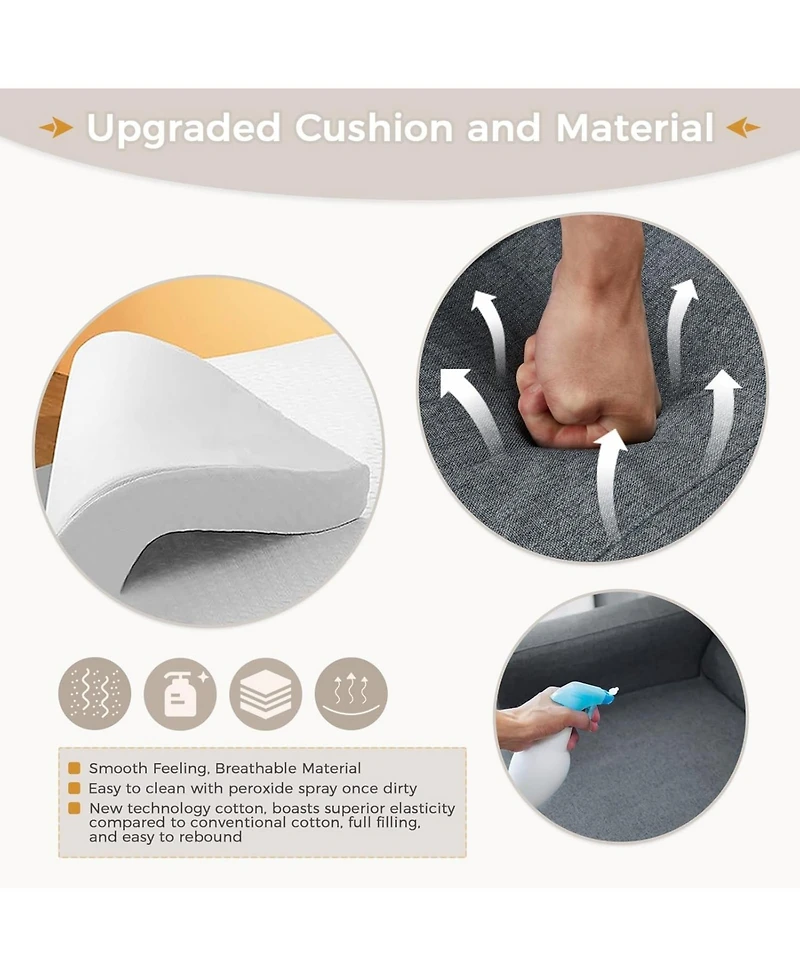 Aecojoy 31.5" Sleeper Chair, Convertible Chair Bed for Adults, 3-in-1 Pull Out Sofa Chair