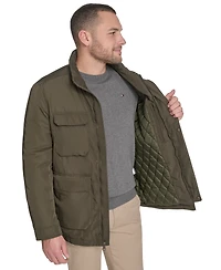 Tommy Hilfiger Men's Four Stand Collar Military-Inspired Field Jacket