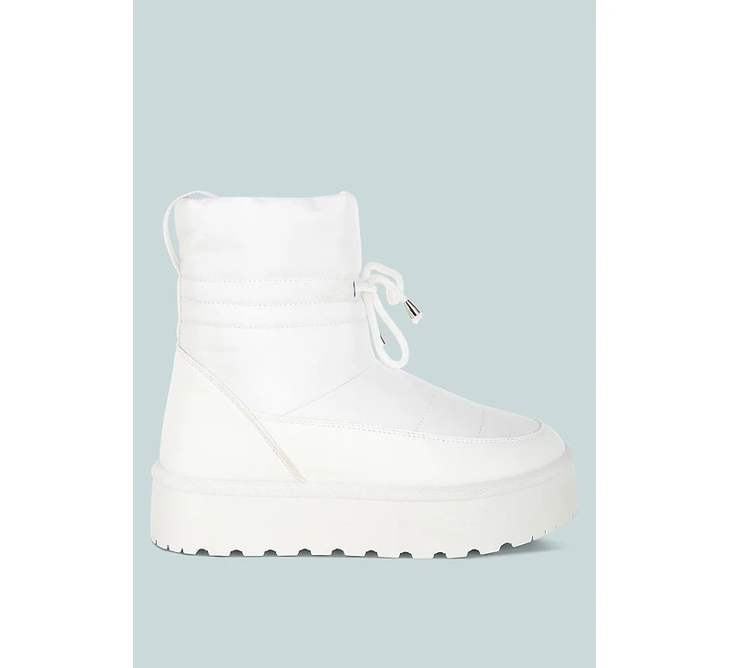 London Rag Pacos High Ankle Chunky Snow Boots Women