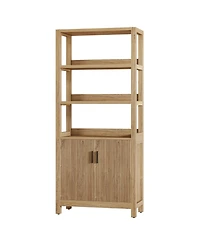 Tribesigns 70.9" Tall Kitchen Pantry with Door, Wooden Storage Cabinet, Freestanding Pantry Organizer