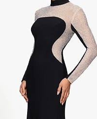 Xscape Women's Mock Neck Maxi Dress