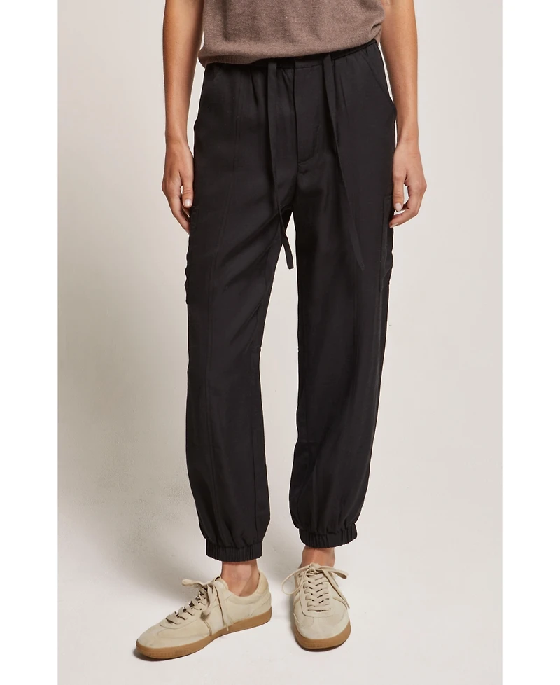 Crescent Women's Eden Woven Cargo Jogger Pants