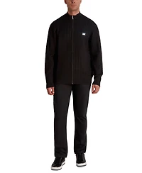 Karl Lagerfeld Paris Men's Full Zip Cable Knit Sweater