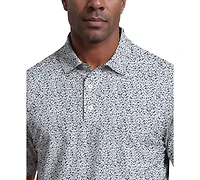 Pga Tour Men's Micro-Floral Polo Shirt