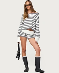 Edikted Women's Saphi Striped Oversized Knit Sweater