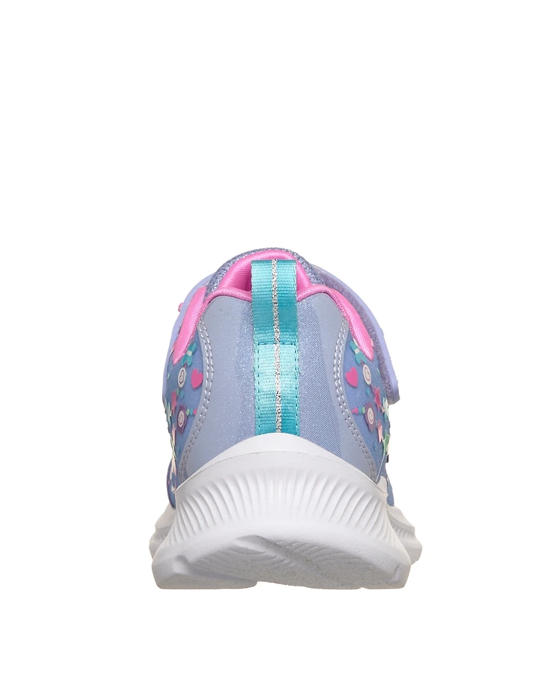 Skecher Little Girls Jumpsters 2.0 - Besties 4Ever Fastening Strap Closure Casual Sneakers from Finish Line