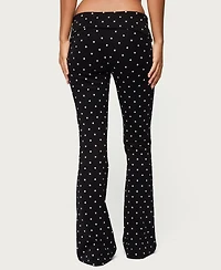 Edikted Women's Daliya Polka Dot Fold Over Pants