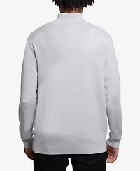 X Ray Men's Quarter Zip Mock Neck Sweater