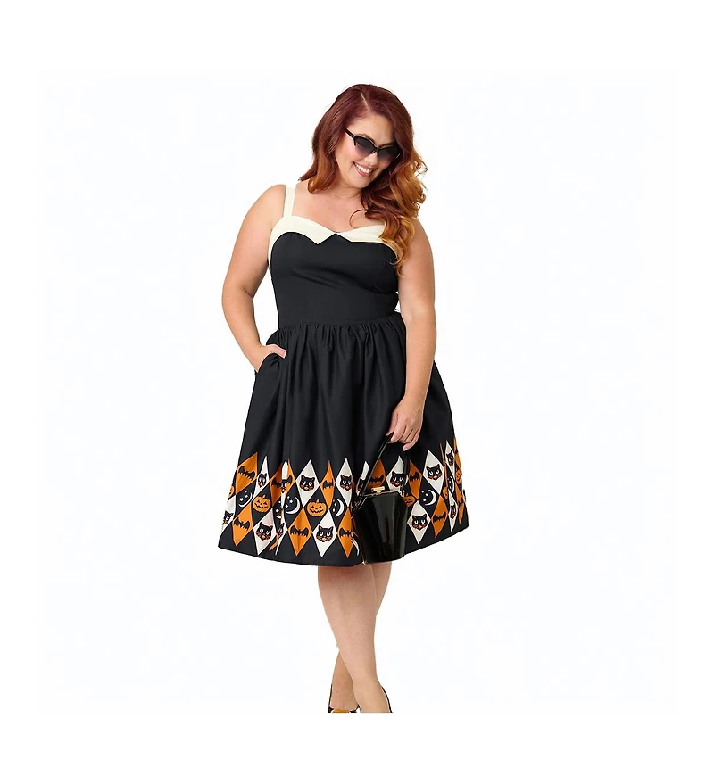 Unique Vintage Plus Rachel Swing Dress