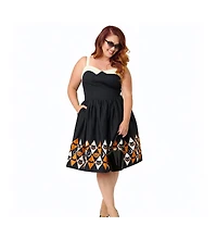Unique Vintage Plus Rachel Swing Dress