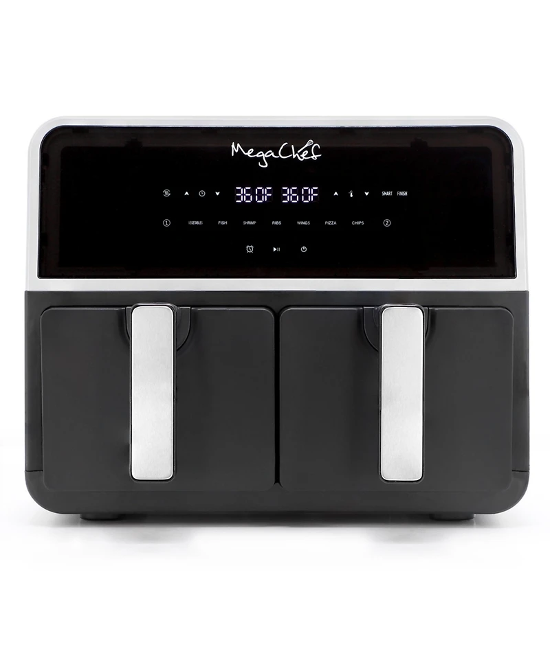 MegaChef Dual 4.5 + 4.5 Liter Digital Electric Air Fryer