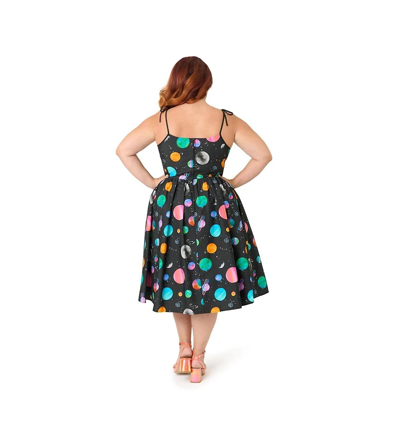 Unique Vintage Plus 1950s Cotton Swing Dress