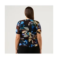 Estelle Plus Cleo Mesh Top