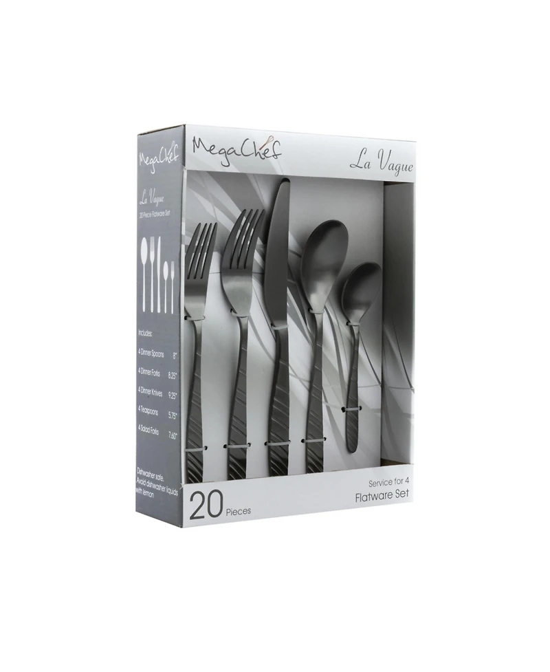 Megachef La Vague 20 Piece Flatware Utensil Set