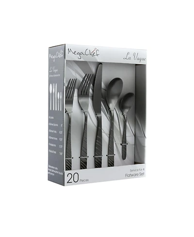 Megachef La Vague 20 Piece Flatware Utensil Set