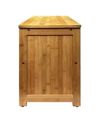 Oceanstar 10-Pair Bamboo Entryway Storage Bench.