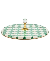 Mackenzie-Childs Emerald Check Cheese Course