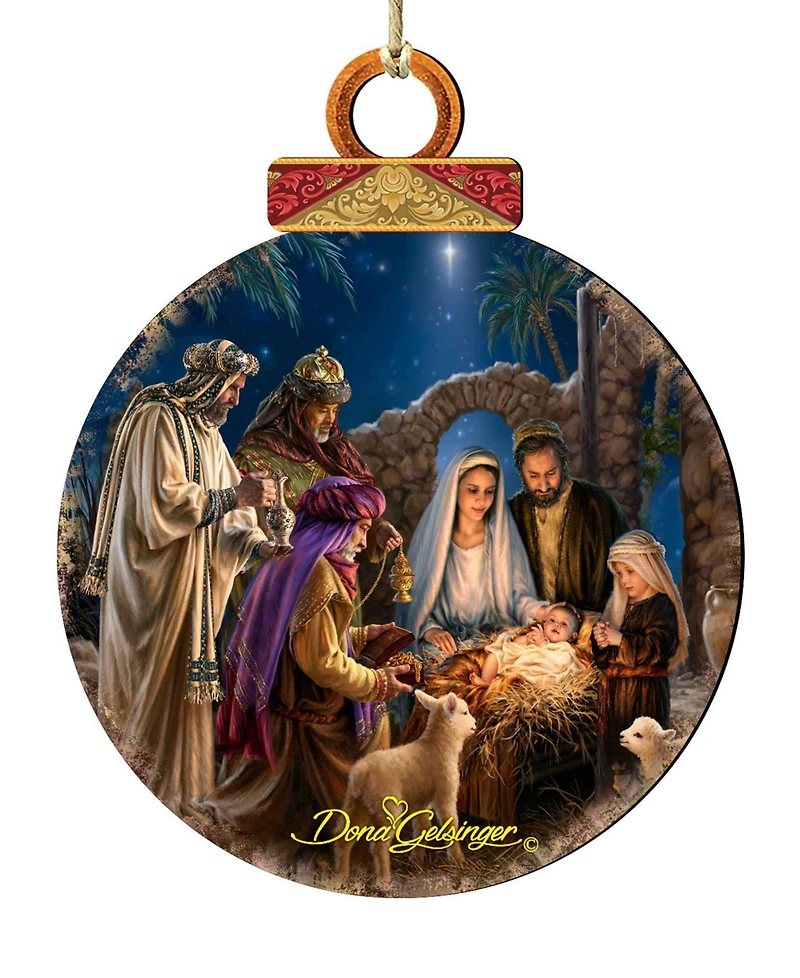 Designocracy Miracle Nativity Christmas Ornament