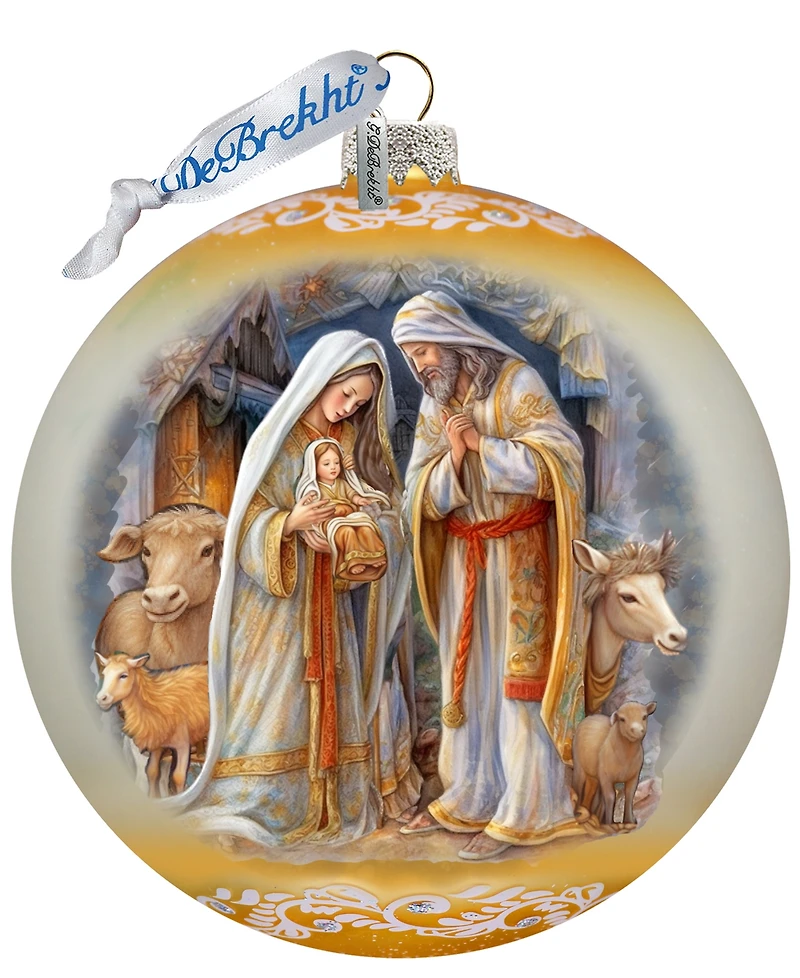 G. Debrekht Nativity Chronicles Le Glass Ornament