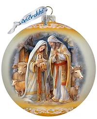 G. Debrekht Nativity Chronicles Le Glass Ornament