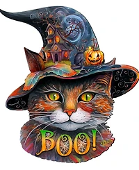 Designocracy Cat in a Hat Holiday Door Decor