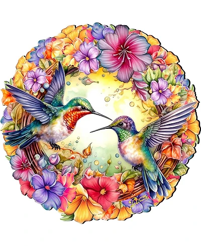 Designocracy Hummingbirds Holiday Door Decor