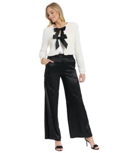 Muse Womens Open Front Jacket High Rise Pull On Pants