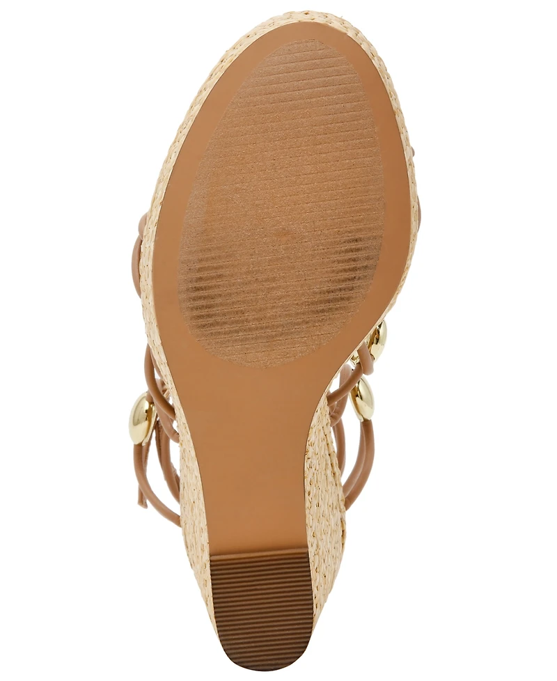 Steve Madden Women's Oaklie Studded Strappy Wedge Sandals