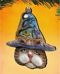 Designocracy Eve Cat Holiday Wood Christmas Ornament