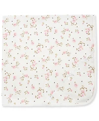 Little Me Baby Girls Sweet Vintage Rose Print Blanket