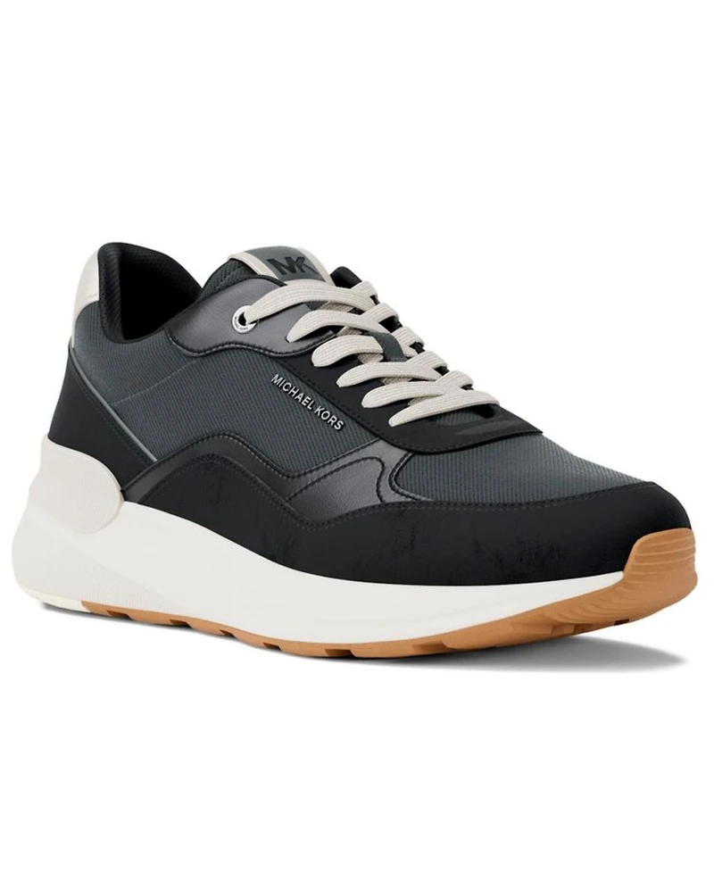 Michael Kors Men's Trevor Round Toe Lace-Up Trainer Shoes