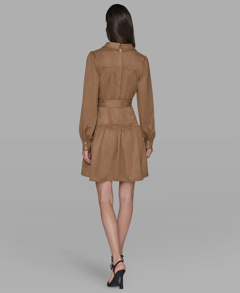 Karl Lagerfeld Paris Women's Collared Shirt Dress