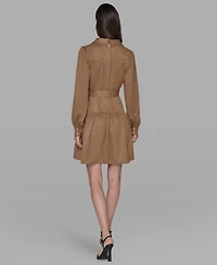 Karl Lagerfeld Paris Women's Collared Shirt Dress