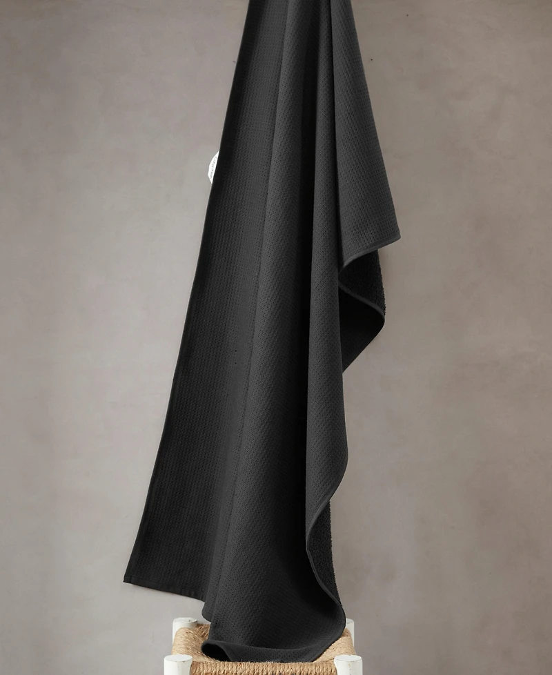 Calvin Klein Eternity Cotton Waffle 2-Pc. Bath Towel Set, 64" x 34"