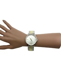 Two Tone Retro Everyday Stretch Women Watch