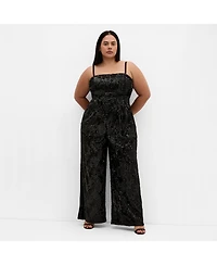 City Chic Women's Glimmer Sequin Strapless Jumpsuit