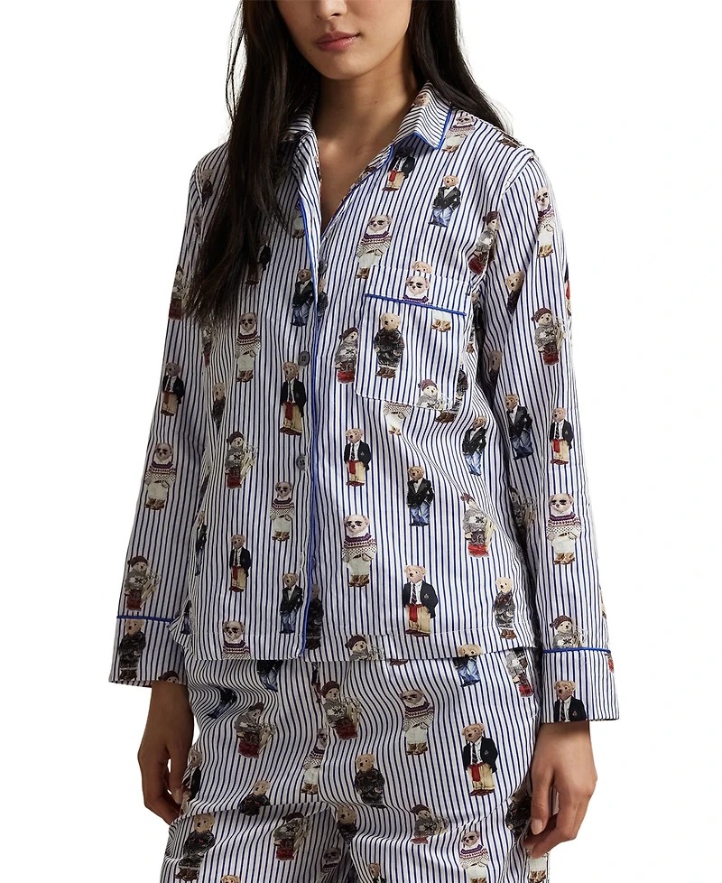 Polo Ralph Lauren Women's Iconic Bear Madison Pajama Set