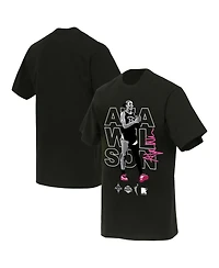 Round21 Men's and Women's A'ja Wilson Black Las Vegas Aces Poster T-Shirt
