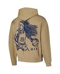 Round21 Men's and Women's Kamilla Cardoso Tan Chicago Sky Player Pullover Hoodie