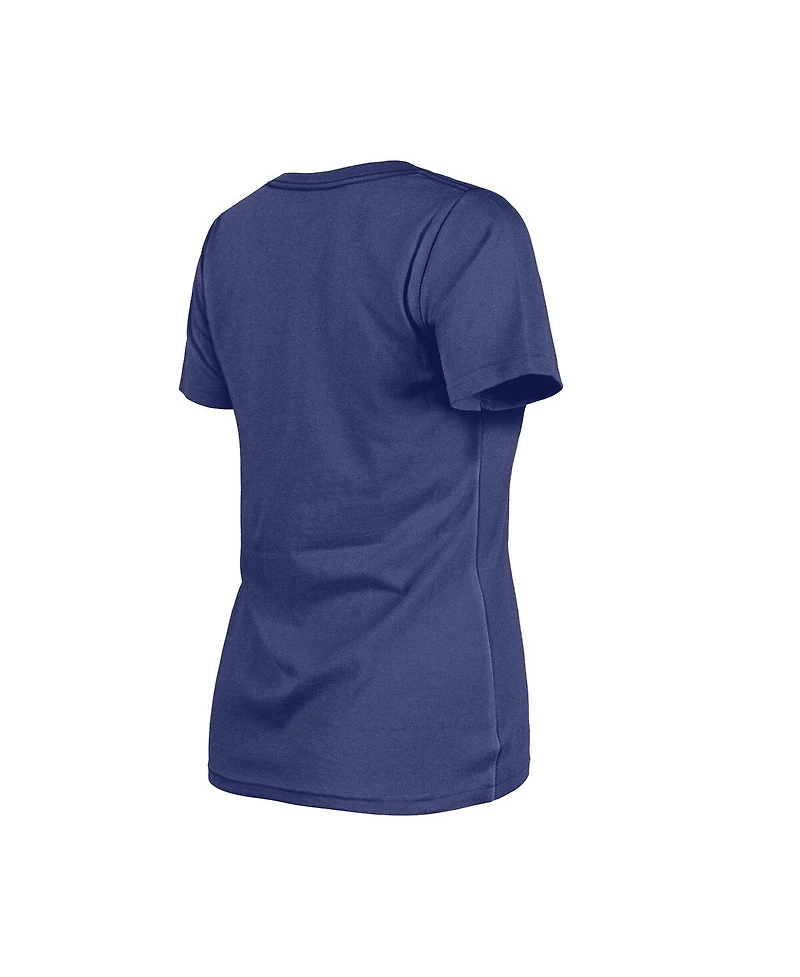 New Era Women's Royal Los Angeles Dodgers Little Miss 2 V-Neck T-Shirt