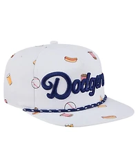 New Era Men's White Los Angeles Dodgers Team Cheer Rope 19TWENTY Adjustable Hat