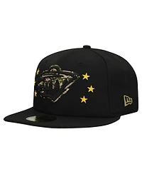 New Era Men's Black Minnesota Wild Military Appreciation Digital Camo Stars 59FIFTY Fitted Hat