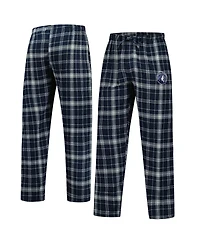 Concepts Sport Men's Navy/Gray Minnesota Timberwolves Ultimate Plaid Flannel Pants