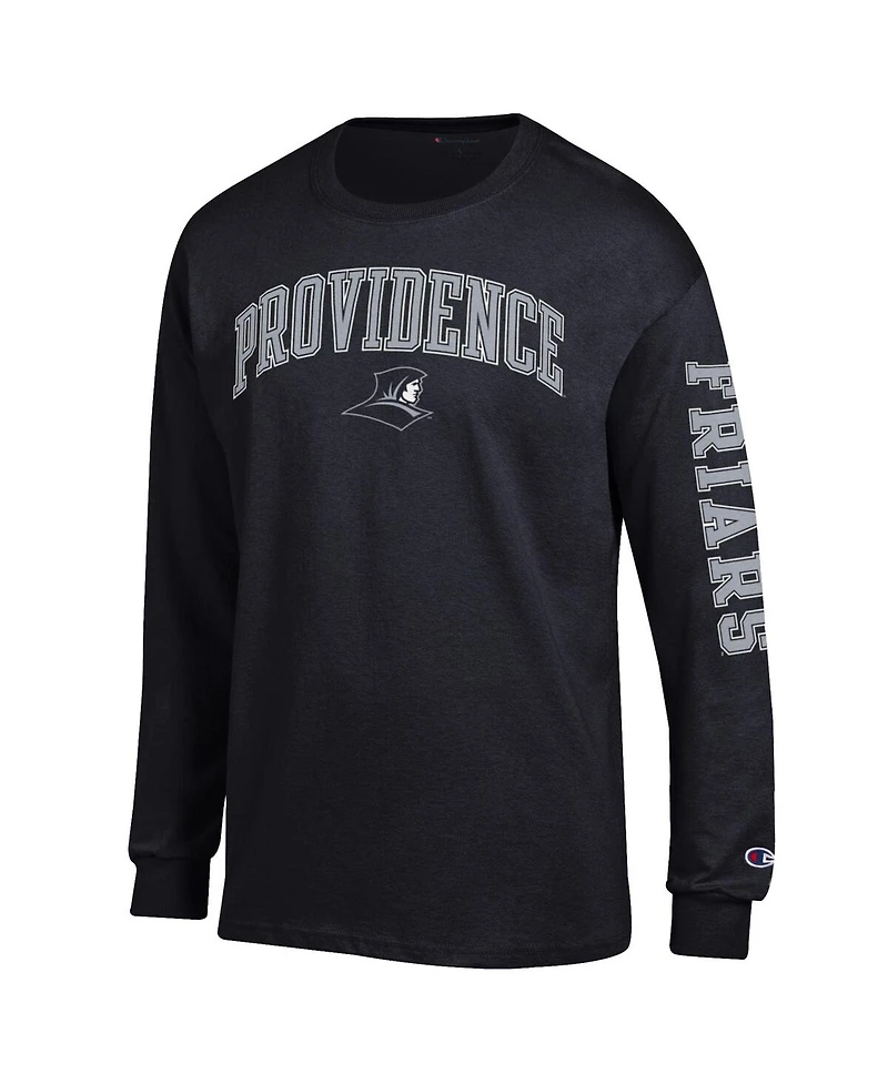 Champion Men's Black Providence Friars Arch Over Logo 2-Hit Long Sleeve T-Shirt
